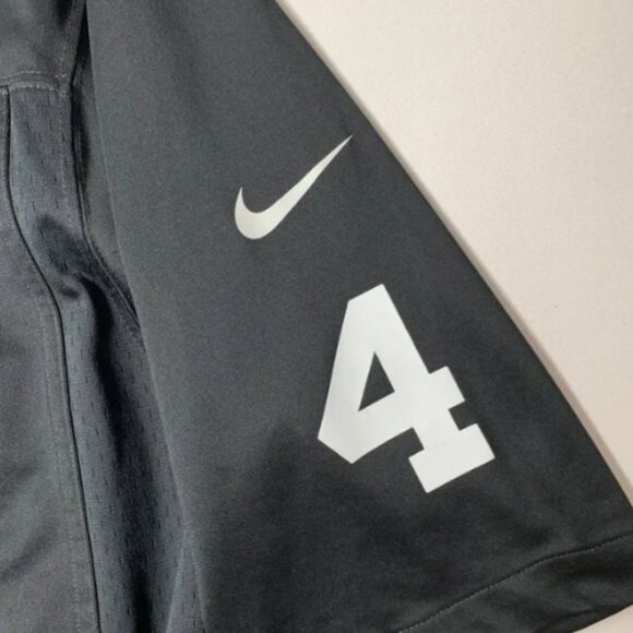 Men Large Black   Derek Carr #4 On Field - Picture 2 of 7